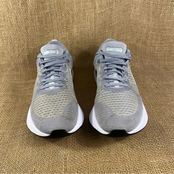🛑SOLD🛑   Nike Running Shoes React Infinity Run Flyknit Grey White Size 15 - Picture 5 of 11